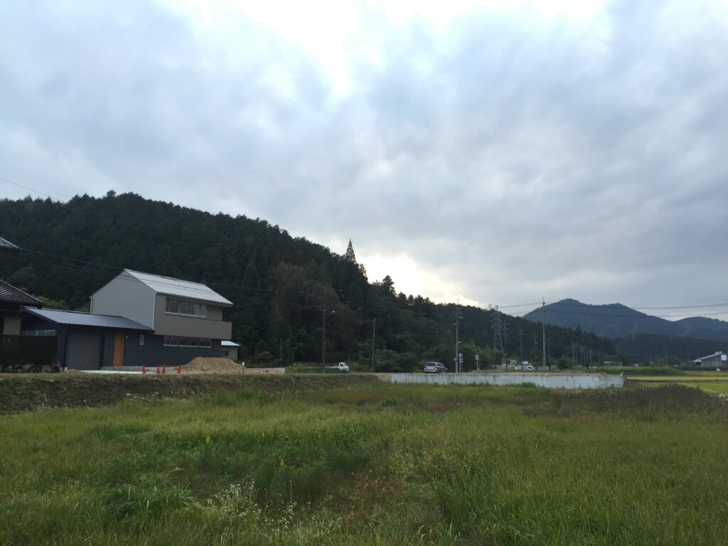 岐阜県山県市「梅原の家」木造２階建て　ガレージハウス　現場