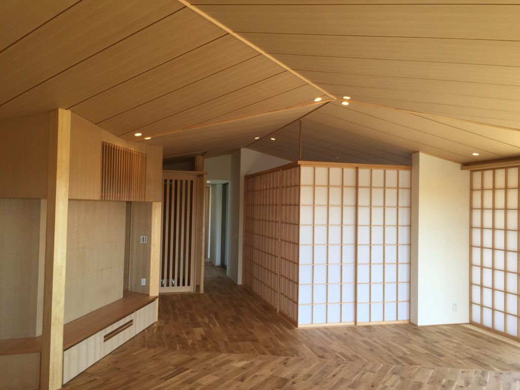 岐阜県本巣市「本巣の家」木造平屋建　現場