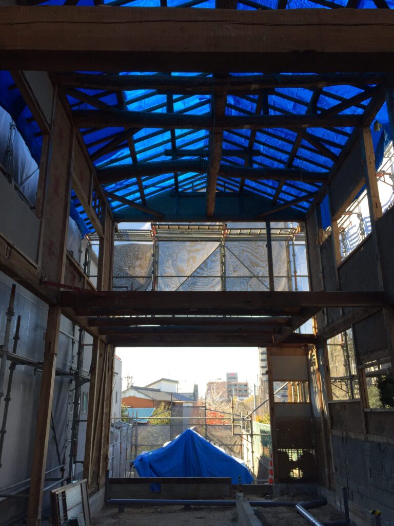 愛知県岡崎市「西魚の家」築46年リノベーション　現場