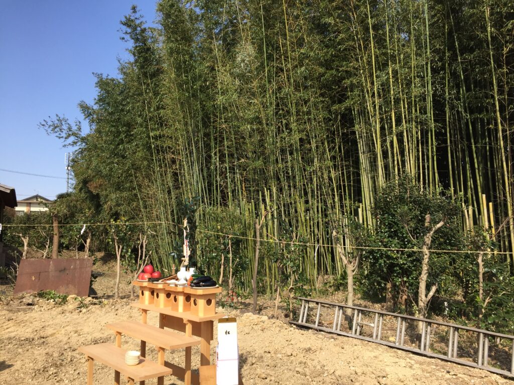 愛知県東海市「大田の家」木造2階建　2世帯住宅　地鎮祭