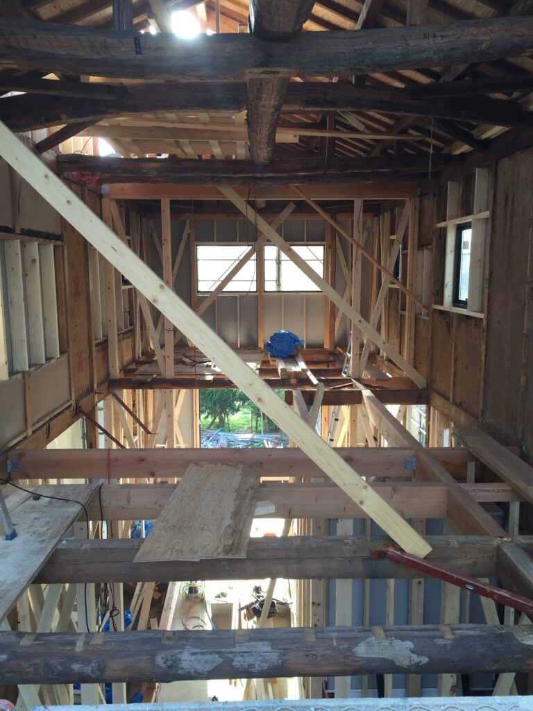 愛知県岡崎市「西魚の家」築46年リノベーション　現場