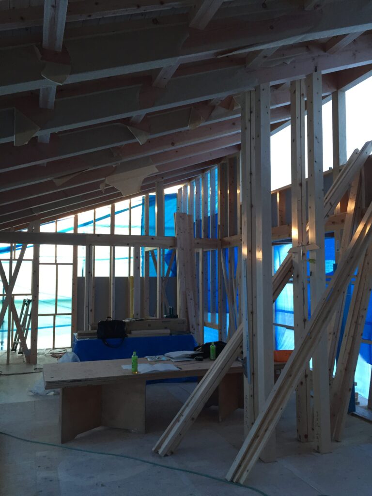 三重県桑名市「七和の家」木造平屋建　現場