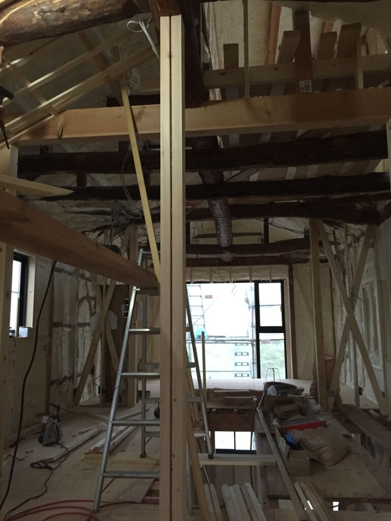 愛知県岡崎市「西魚の家」築46年リノベーション　現場