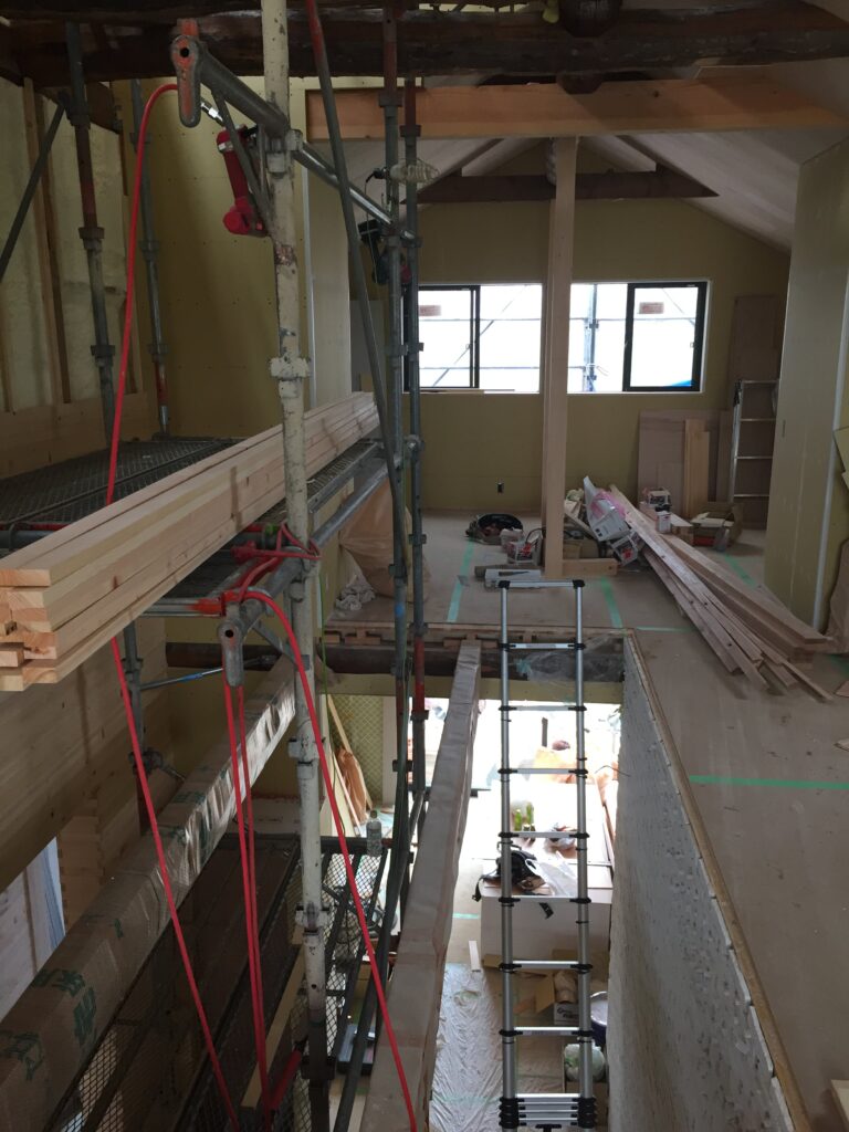 愛知県岡崎市「西魚の家」築46年リノベーション　現場