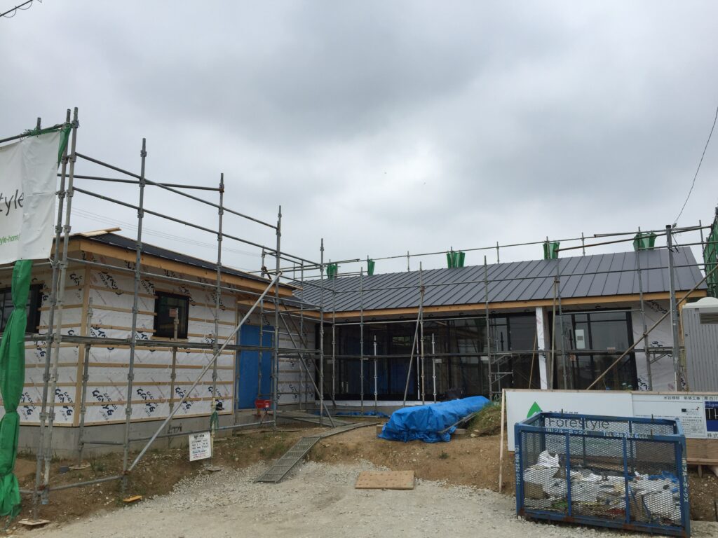 三重県桑名市「七和の家」木造平屋建　現場