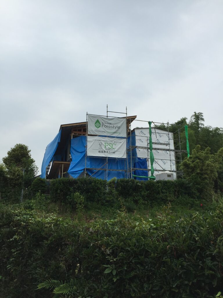 愛知県東海市「大田の家」木造2階建　2世帯住宅　現場