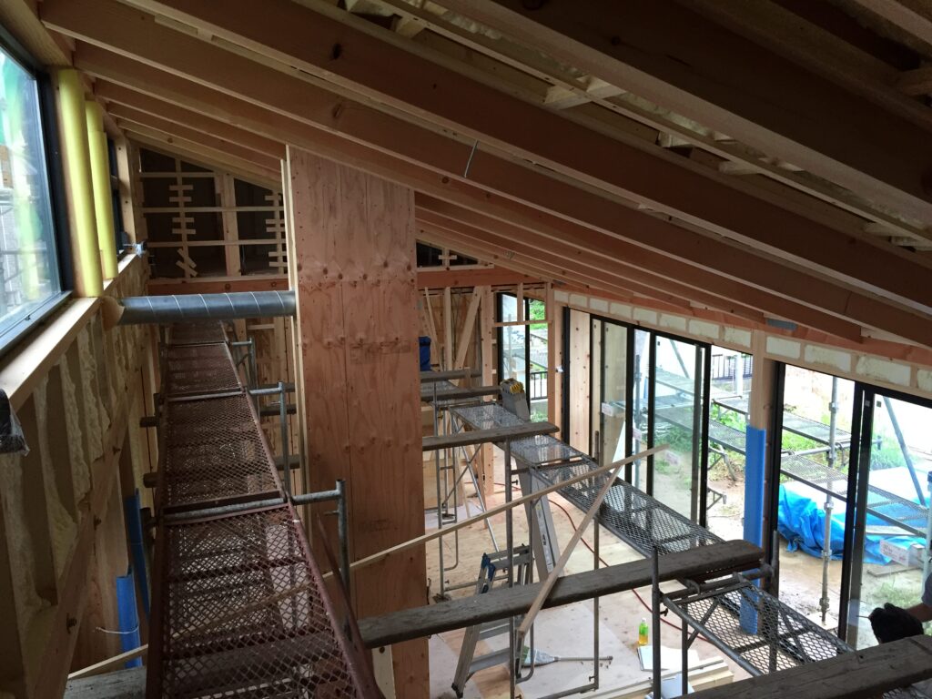 三重県桑名市「七和の家」木造平屋建　現場