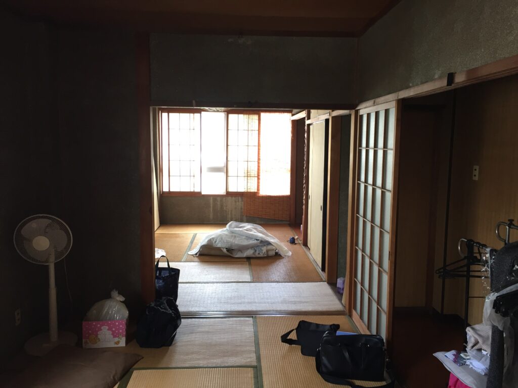 岐阜県岐阜市「築40年ビル　住宅リノベーション」　ビルリノベ　工事が始まります