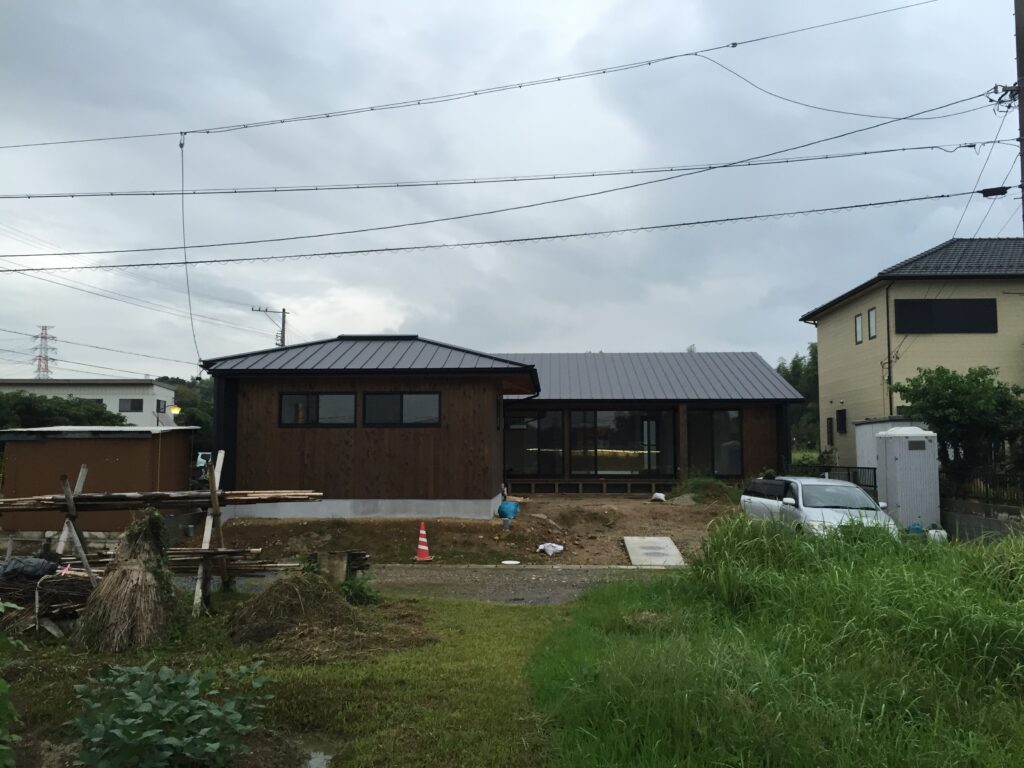三重県桑名市「七和の家」　平屋　国産材　現場