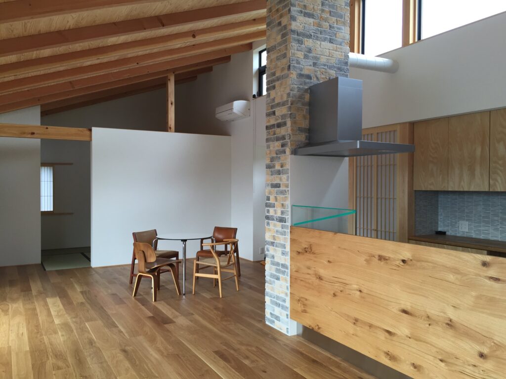 三重県桑名市「七和の家」　平屋　国産材　現場