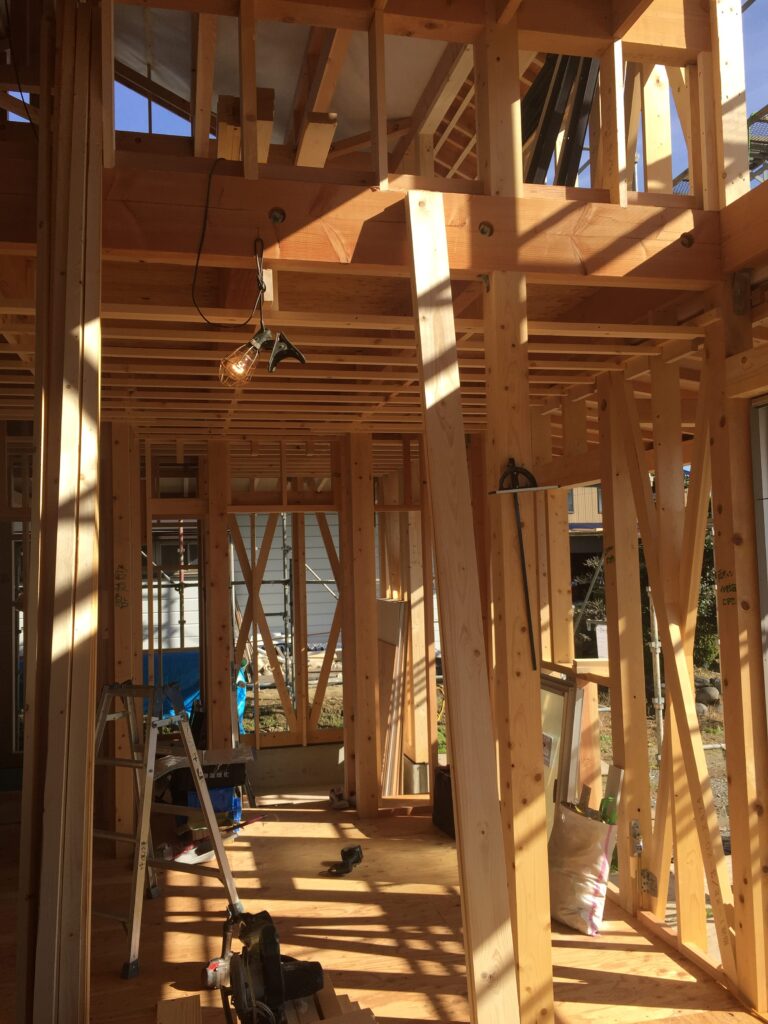 岐阜　海津市　「駒ｹ江の家」　木の家　現場