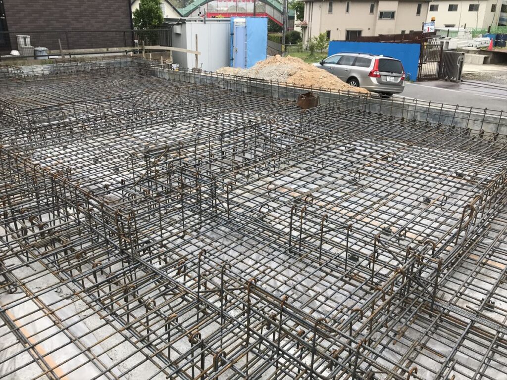 愛知県岡崎市　「上地の家」　木の家　配筋検査