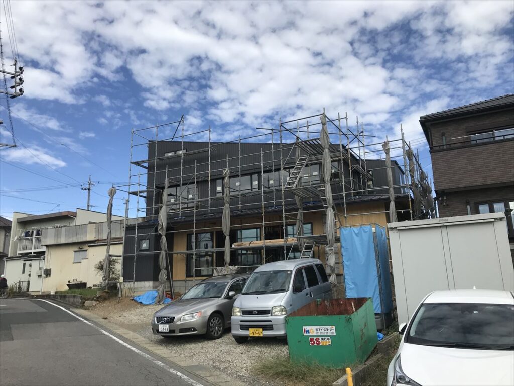 愛知県岡崎市　「上地の家」　木の家　現場