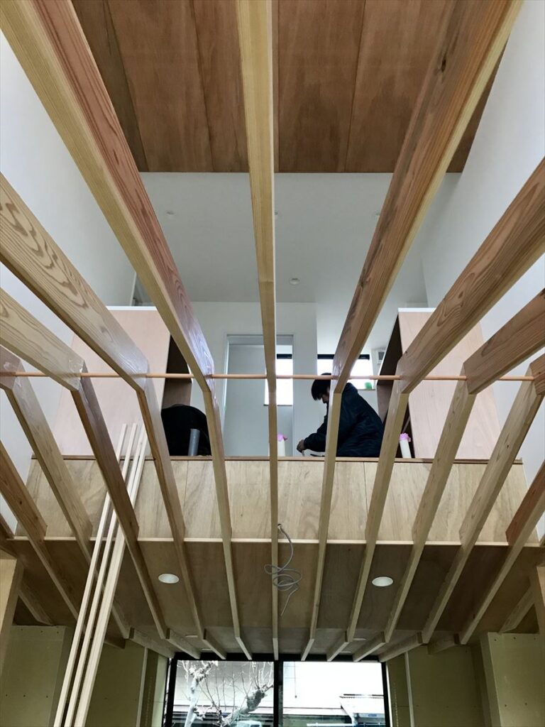 愛知県岡崎市　「上地の家」　木の家　現場