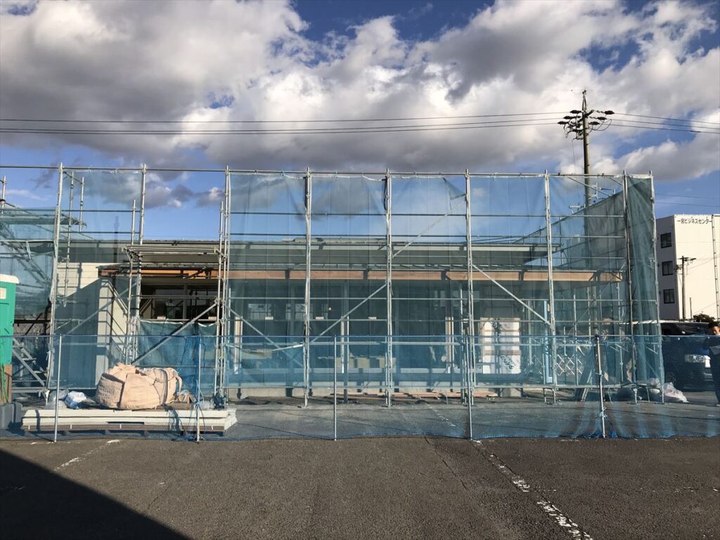 愛知県一宮市　調剤薬局　「くすりのおうち」新築工事　現場