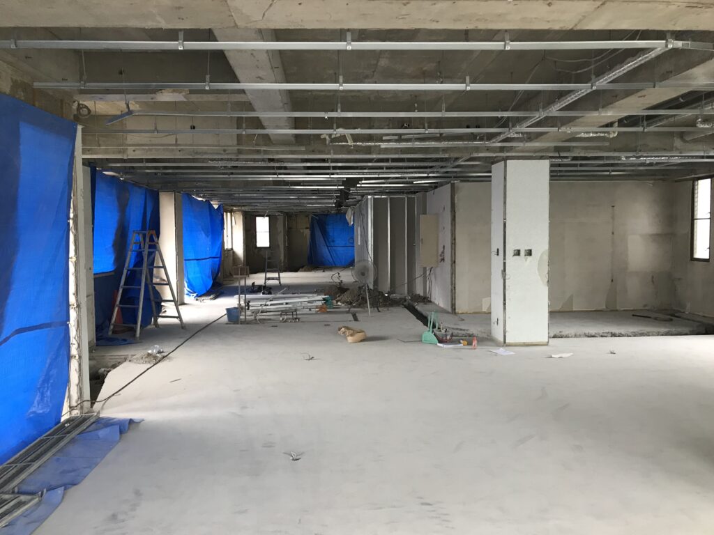 愛知県一宮市　「森整形外科クリニック」工事　現場