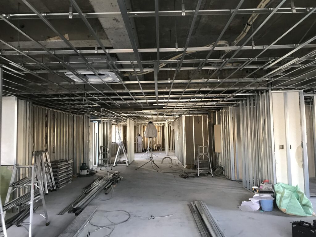 愛知県一宮市　「森整形外科クリニック」工事　現場