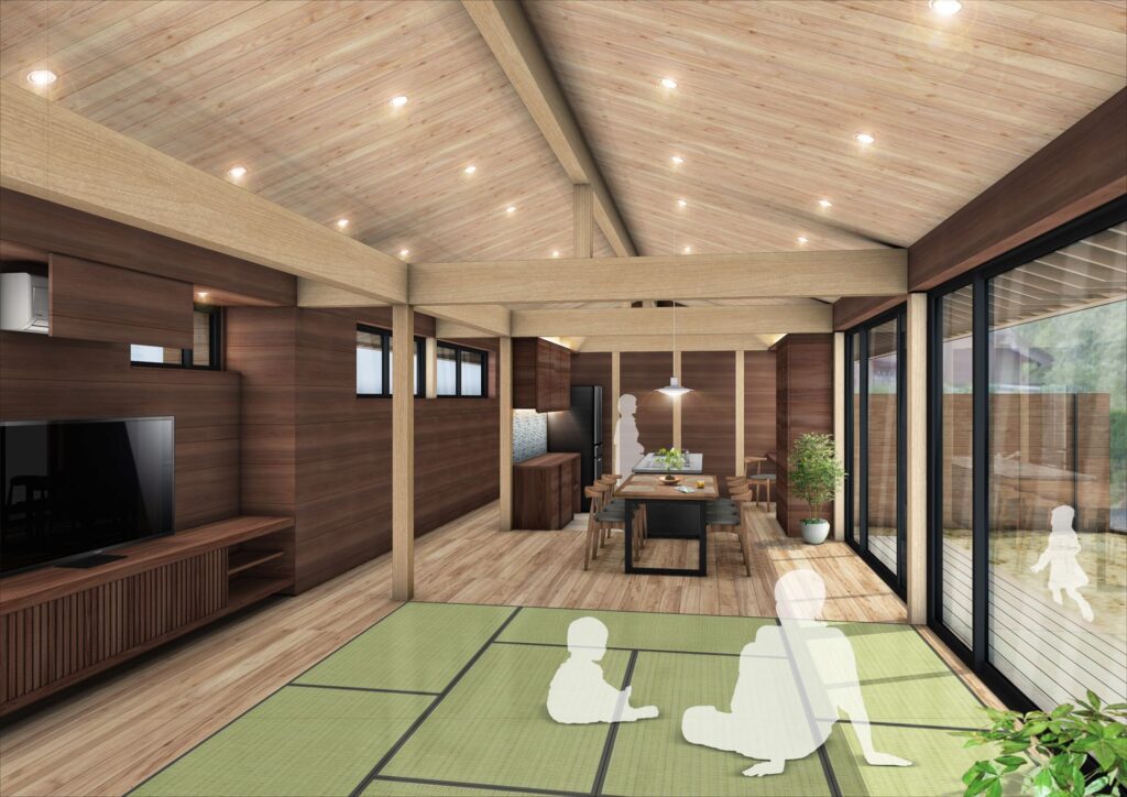 岐阜県可児市　「御嵩の家」　木の家　現場