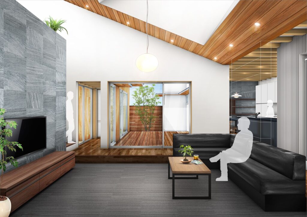 愛知県一宮市　「一宮のコートハウス」　木の家　現場