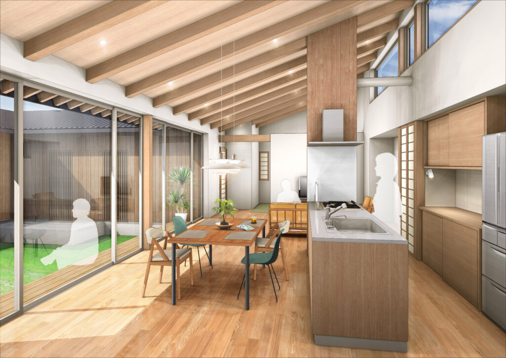 三重県桑名市「七和の家」木造平屋建 現場