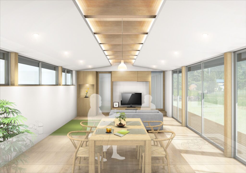 岐阜県山県市「梅原の家」木造２階建て　ガレージハウス　現場