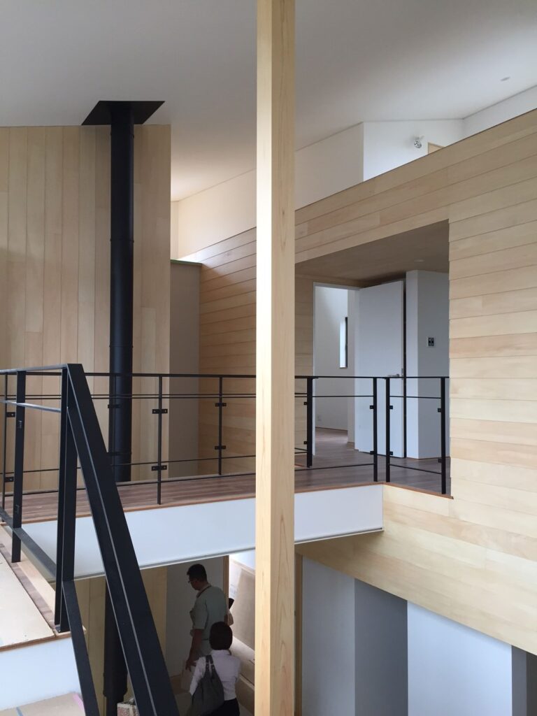 福井県福井市「和敬の家」木造２階建て　バイクガレージ　現場