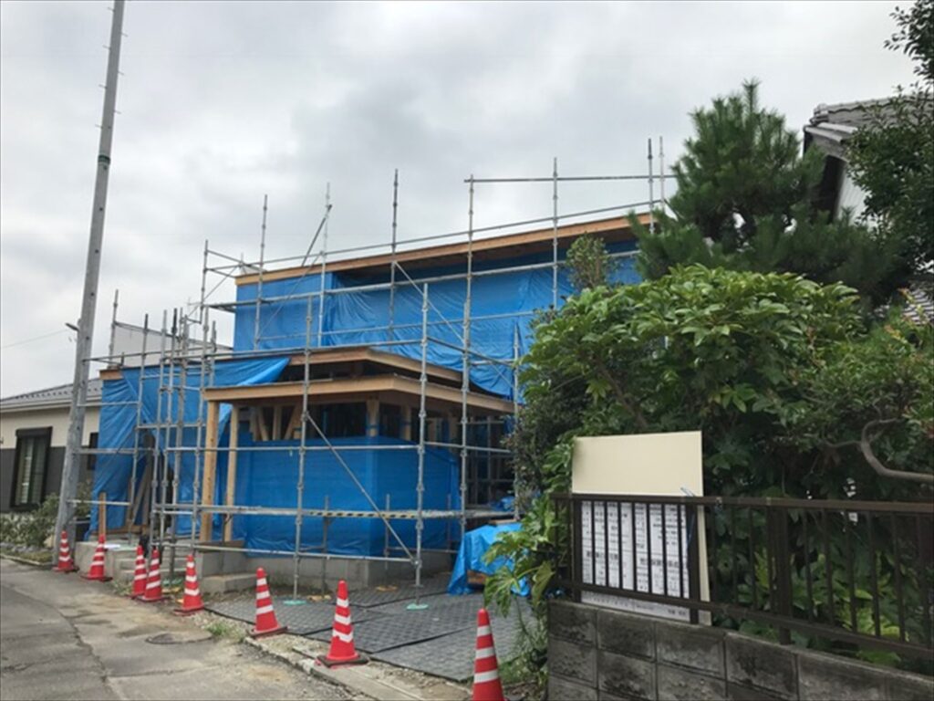 岐阜県岐南町　「徳田の家」　木の家　現場