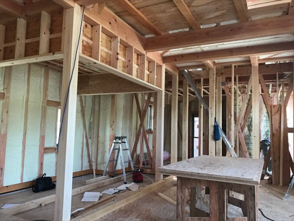 愛知県津島市　「神守の家」　木の家　現場