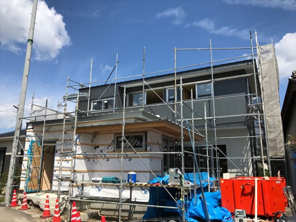 岐阜県岐南町　「徳田の家」　木の家　現場