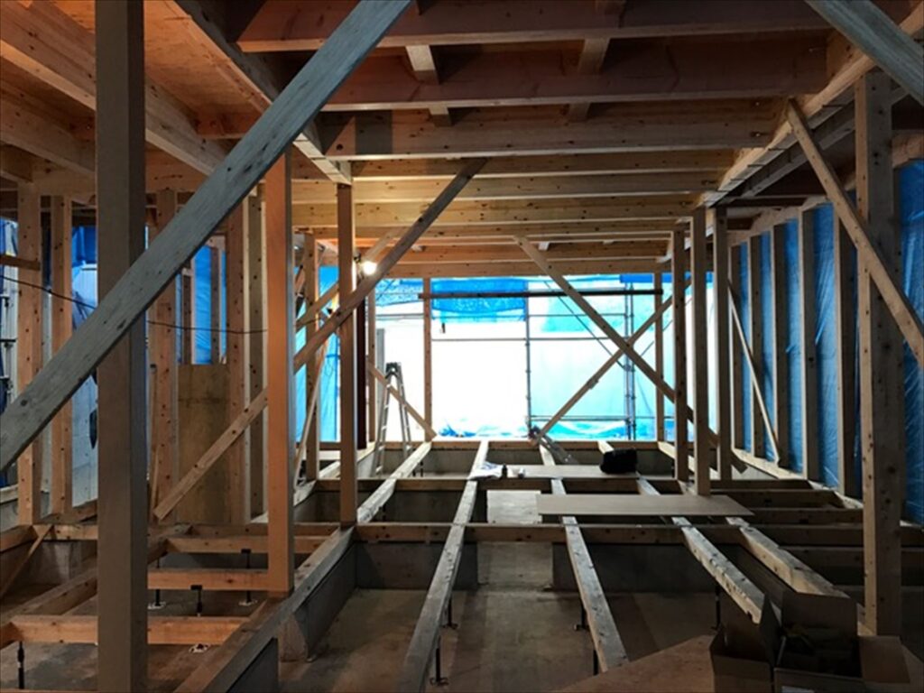 愛知県一宮市　「八幡の家」　木の家　現場