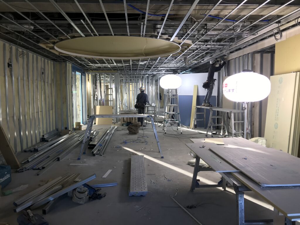 愛知県一宮市　「森整形外科クリニック」工事　現場