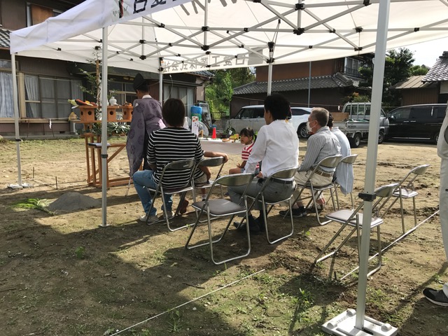 愛知県一宮市　「極楽寺の家」　木の家　地鎮祭