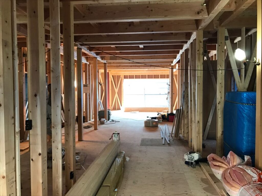 愛知県一宮市　「八幡の家」　木の家　現場