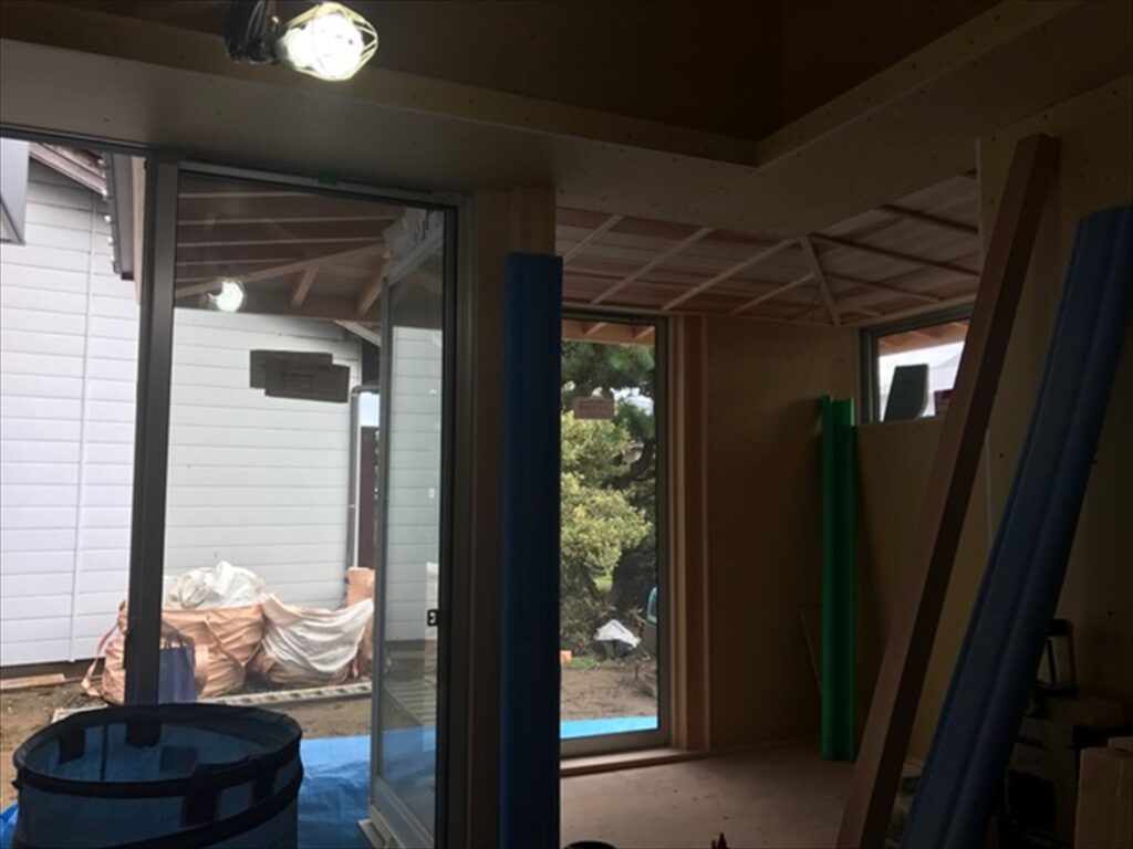 岐阜県岐南町　「徳田の家」　木の家　現場