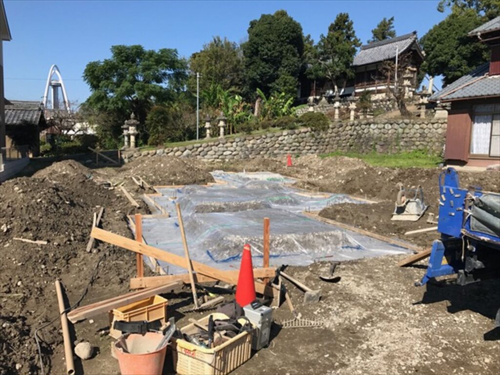 愛知県一宮市　「極楽寺の家」　木の家　現場