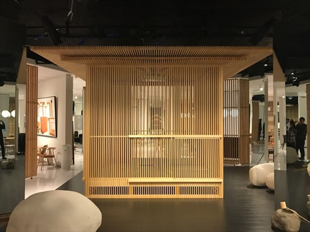 「森の茶室/移動茶室」が中国上海にて展示されています