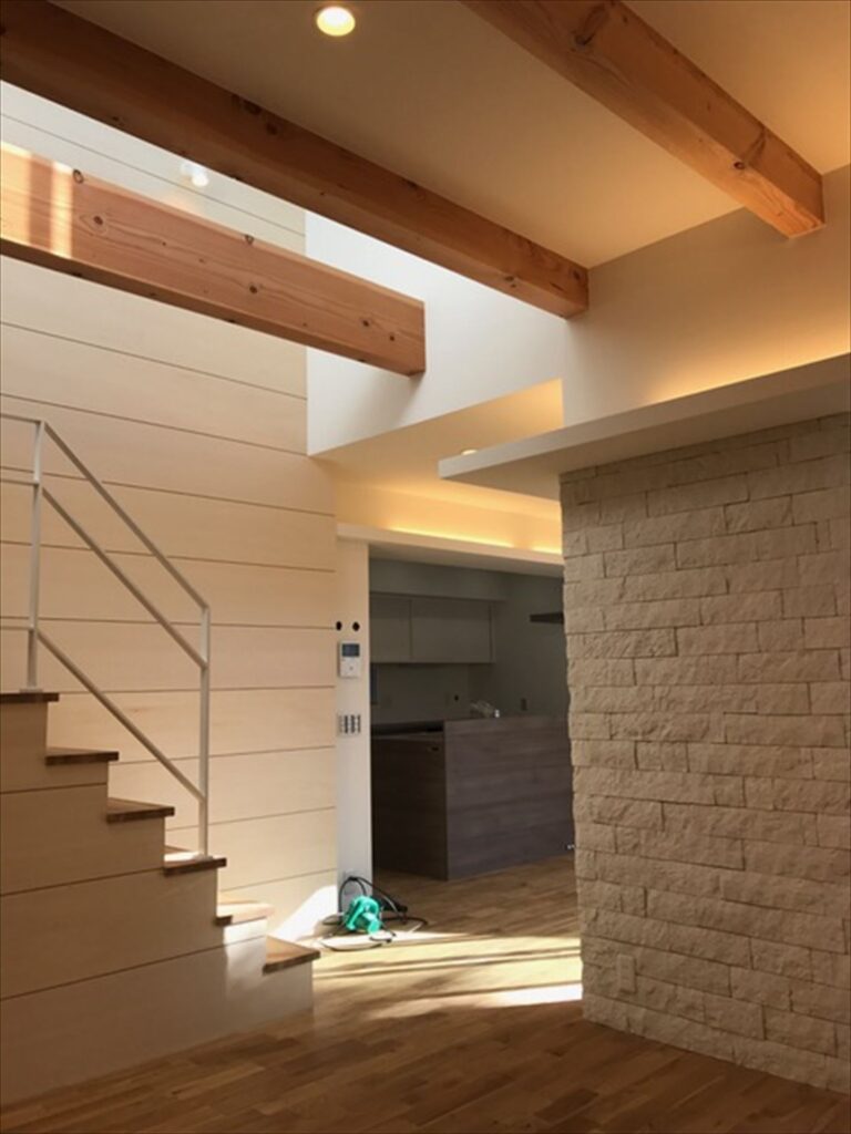 岐阜県岐南町　「徳田の家」　木の家　現場