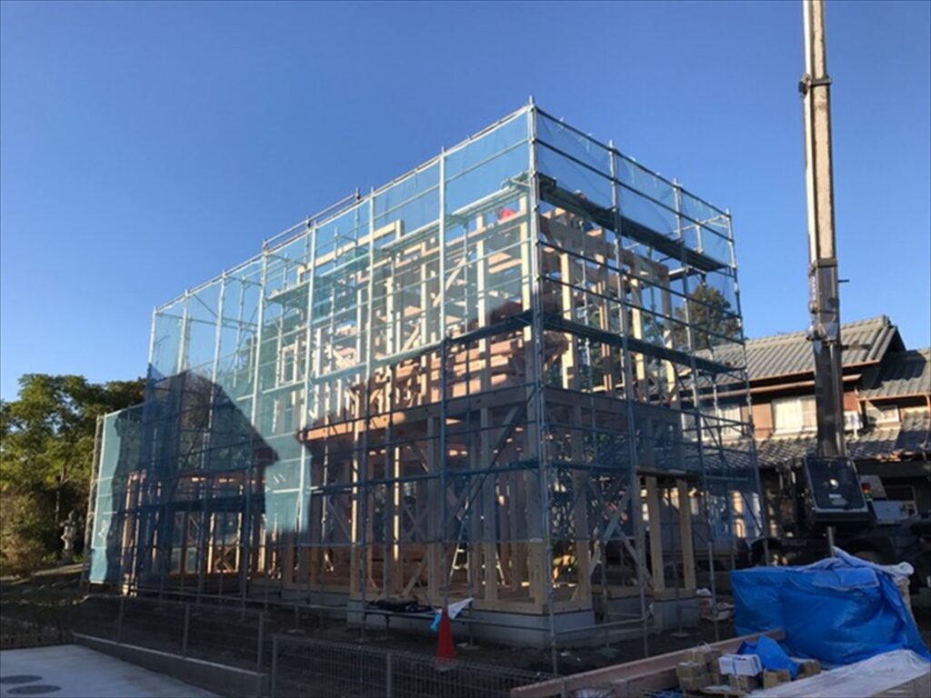 愛知県一宮市　「極楽寺の家」　木の家　現場