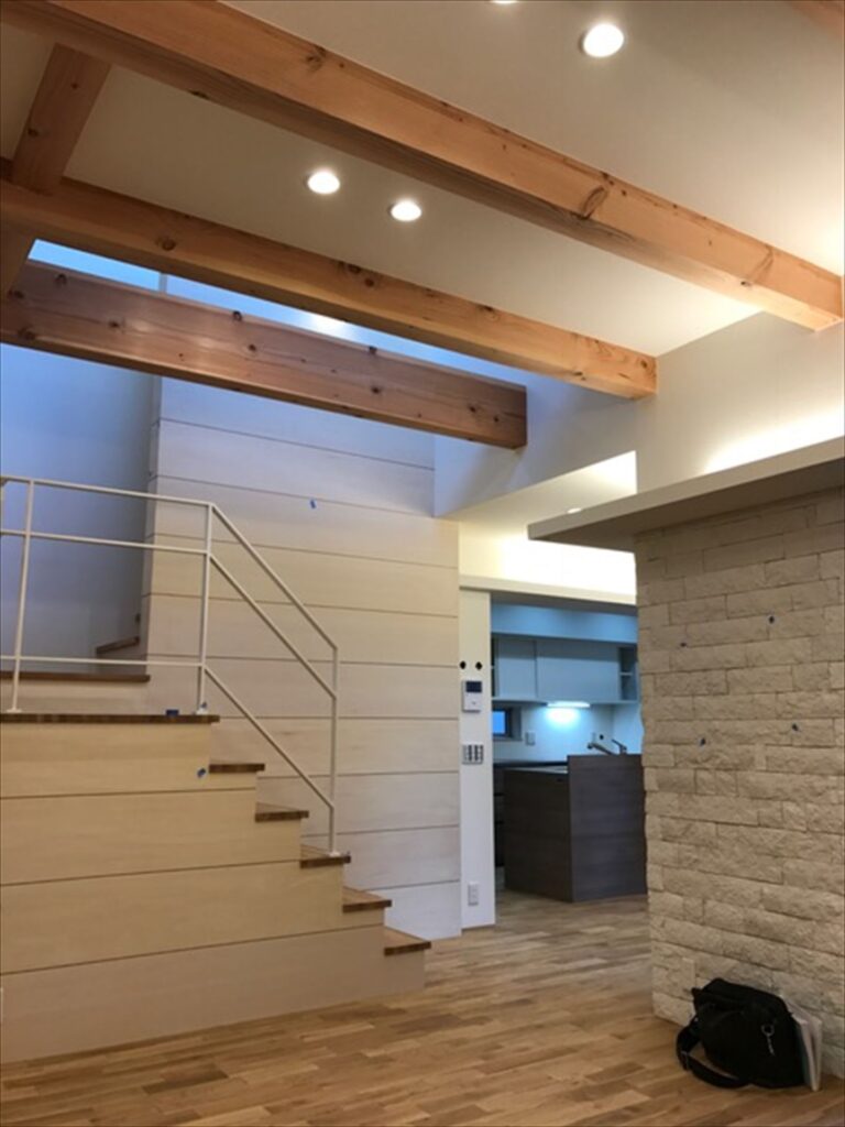 岐阜県岐南町　「徳田の家」　木の家　現場