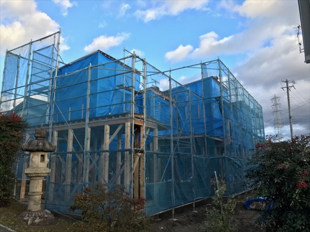 愛知県一宮市　「極楽寺の家」　木の家　現場