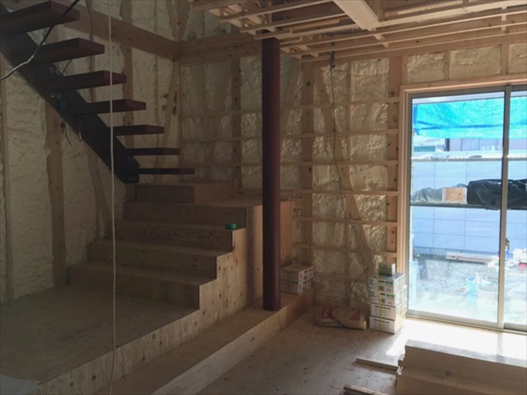 愛知県一宮市　「八幡の家」　木の家　現場