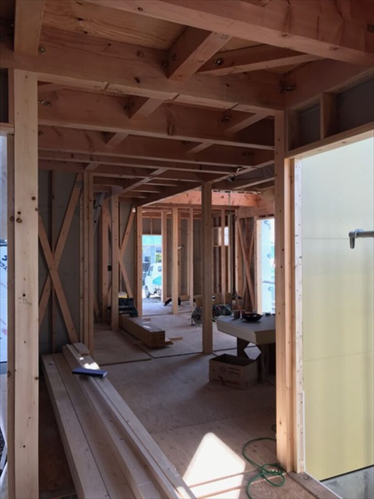 愛知県一宮市　「極楽寺の家」　木の家　現場