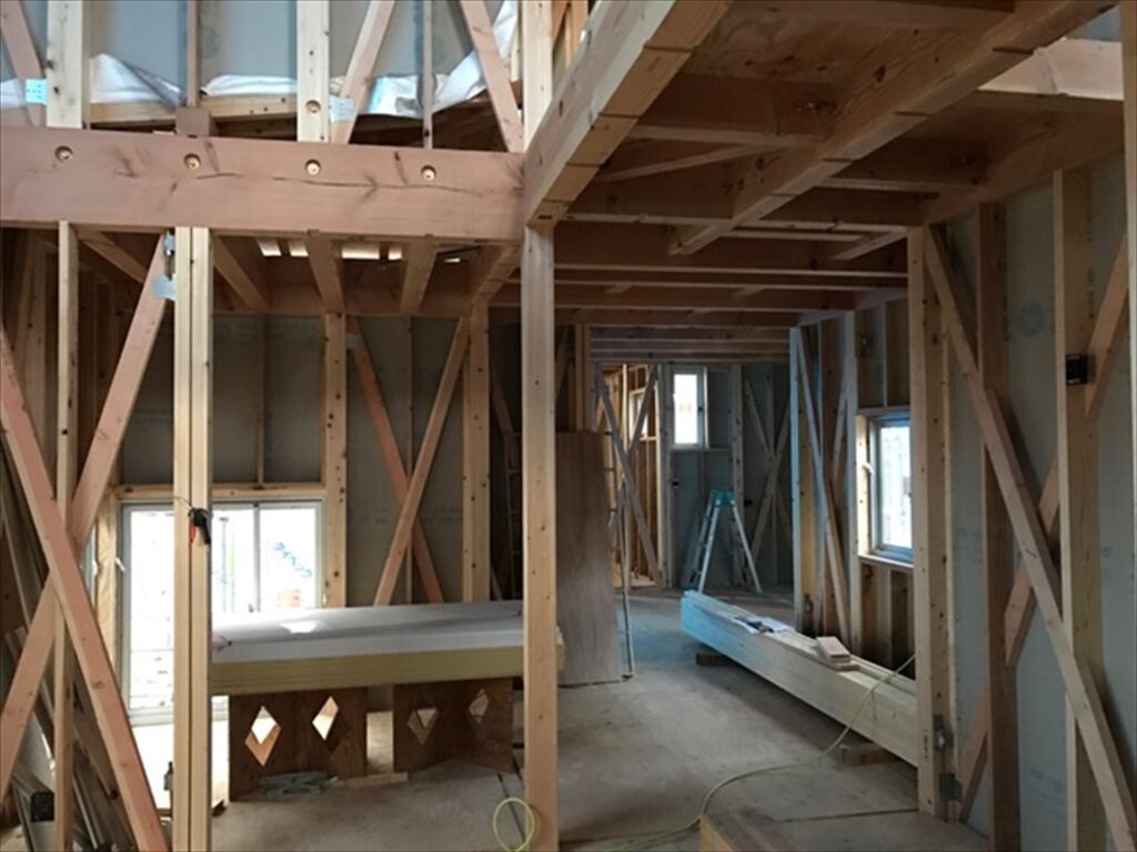 愛知県一宮市　「極楽寺の家」　木の家　現場