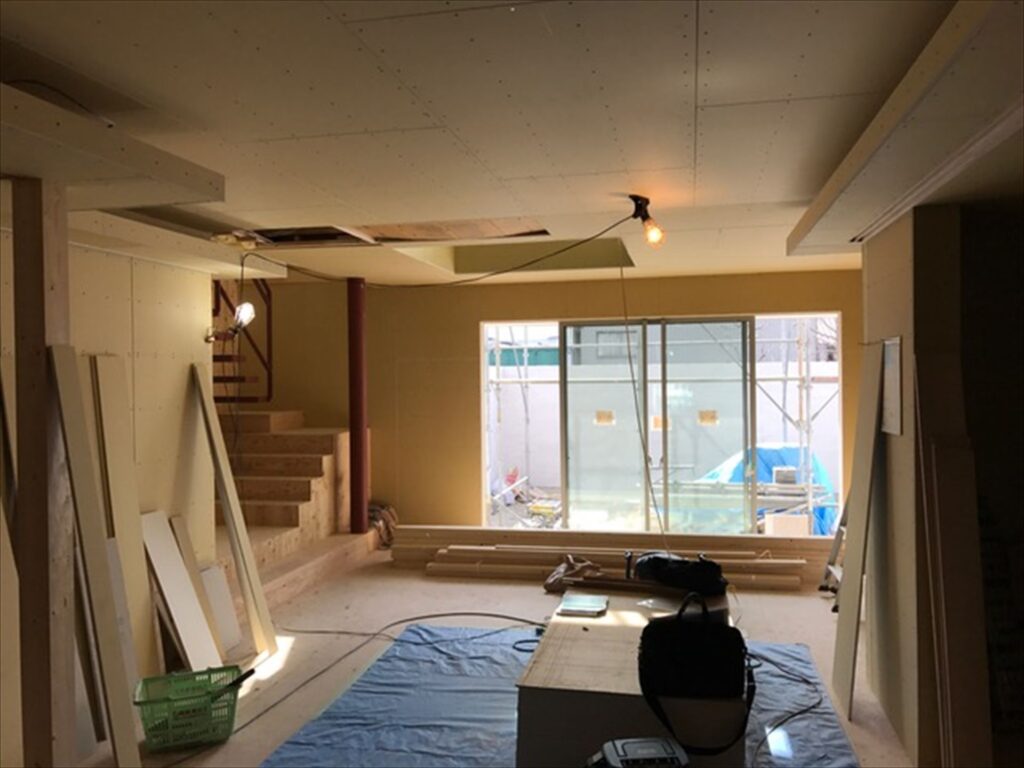 愛知県一宮市　「八幡の家」　木の家　現場