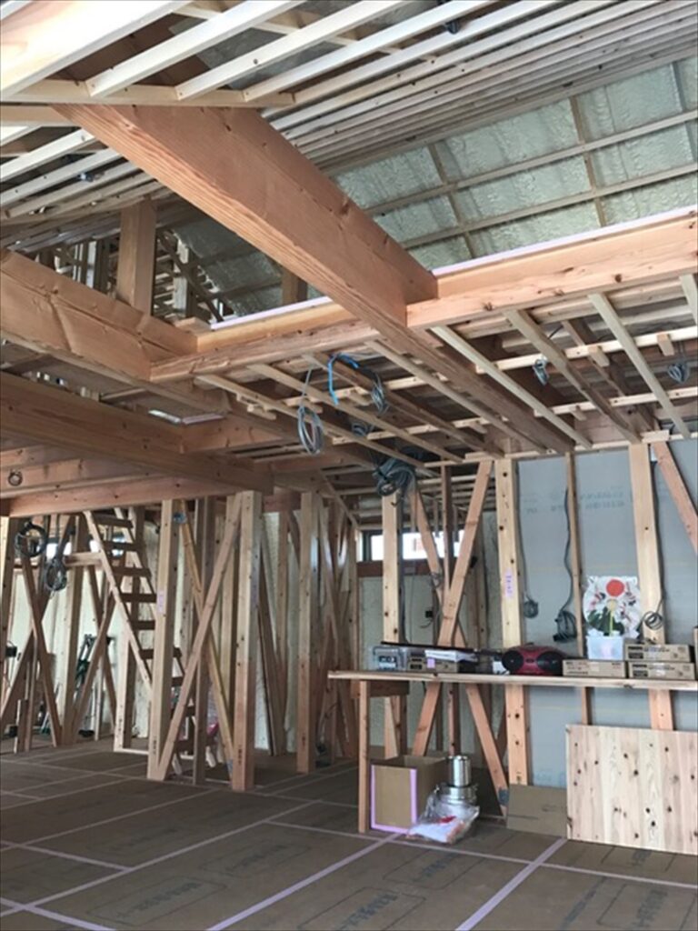 愛知県一宮市　「苅安賀の家」　木の家　現場