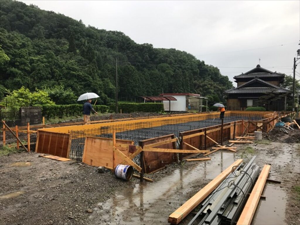 岐阜県可児市　「御嵩の家」　木の家　配筋検査
