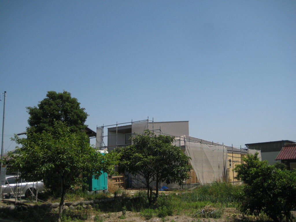 岐阜県羽島市「回光の家」木造住宅　平屋建て　現場　オープンハウス開催