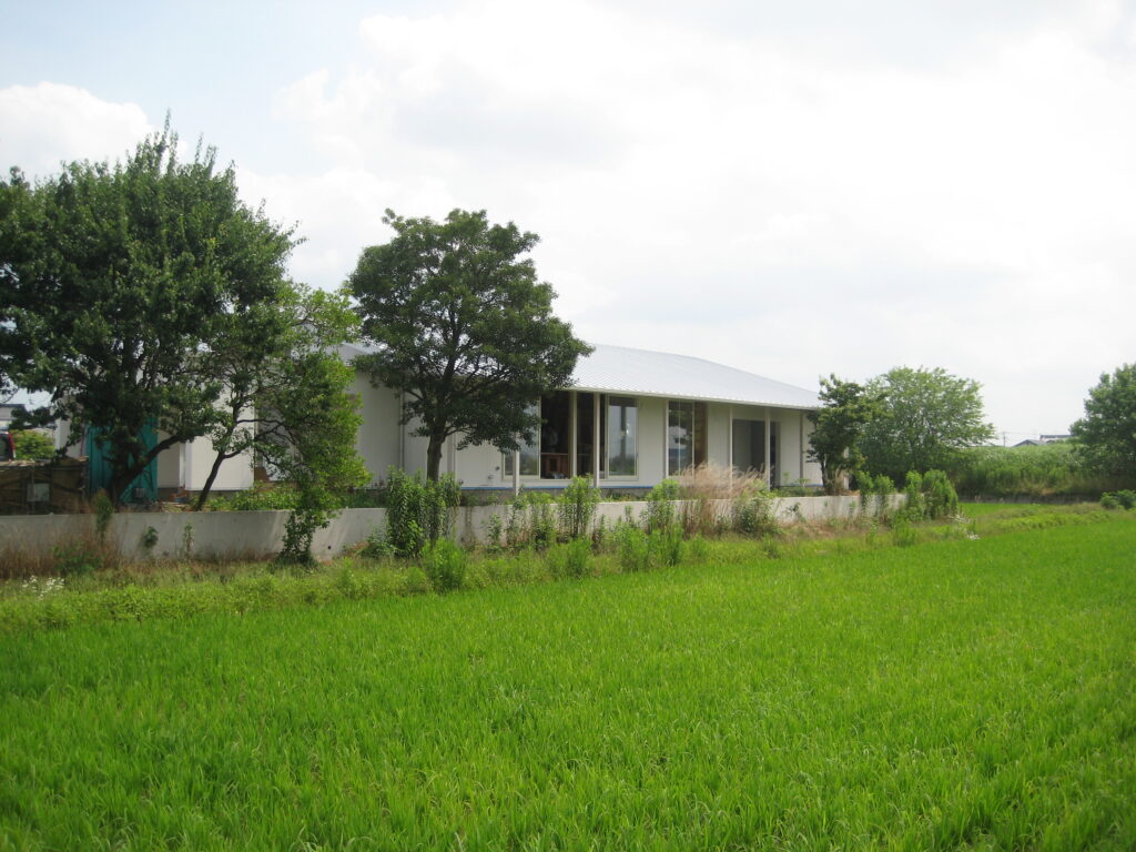 愛知県一宮市東加賀野井「川原の家」木造住宅　平屋建　ガレージハウス　現場