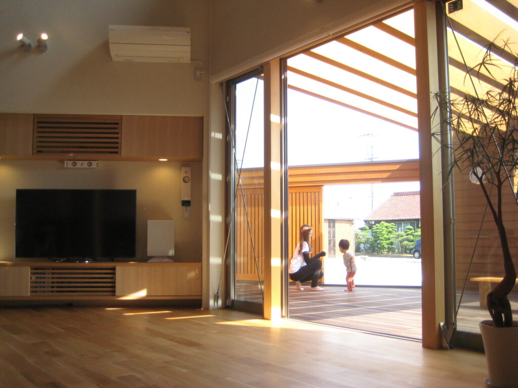 愛知県稲沢市祖父江「開花の家」木造住宅　竣工写真撮影