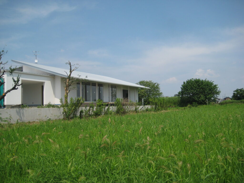 愛知県一宮市　「川原の家」木造住宅　平屋建ガレージハウス　現場